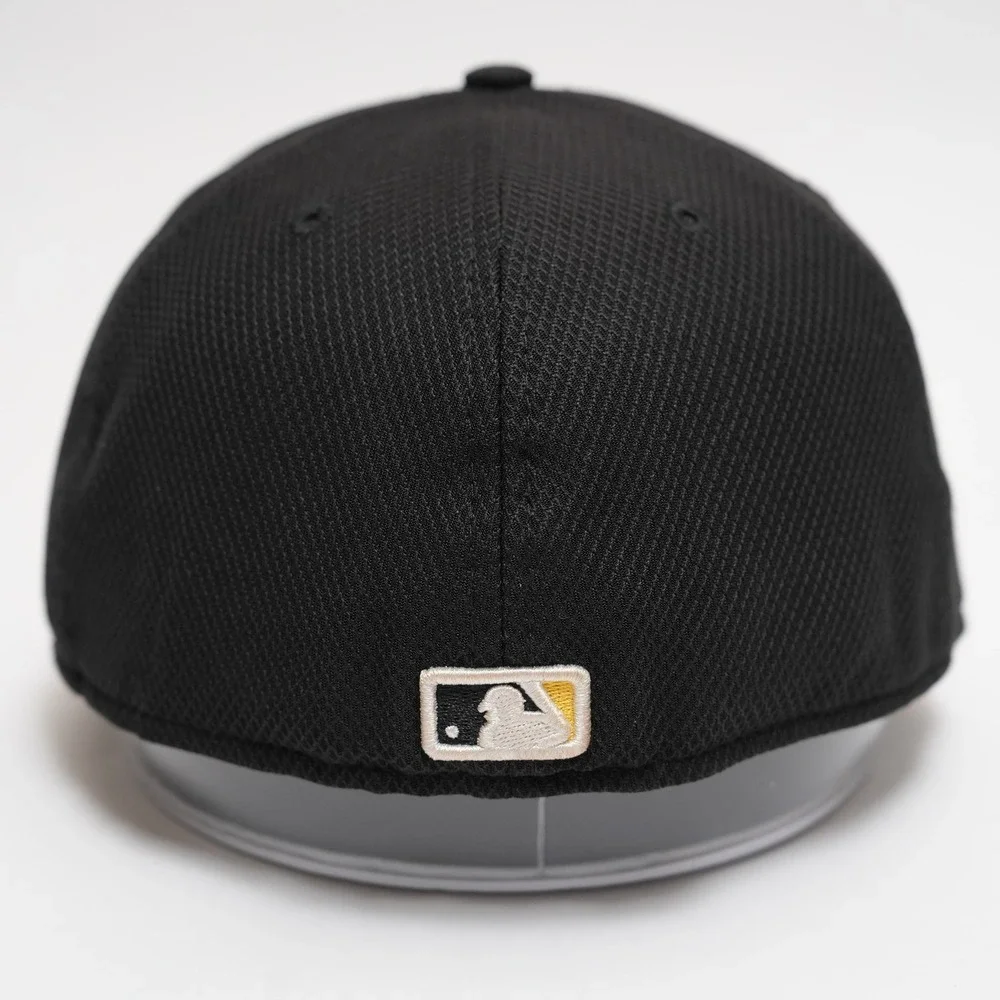 New‎ Era 59FIFTY Pittsburgh Pirates Hat Fitted Size 7 3/8 Black Yellow MLB